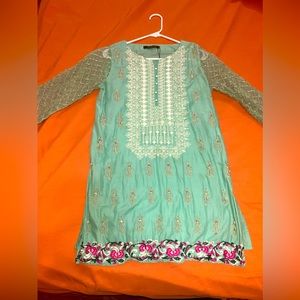 BRAND NEW, Never Worn Women’s Pakistani Dress By East Breakout With Embroidery